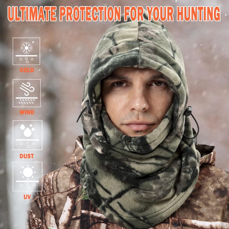 Your Choice قناع وجه للصيد، قناع بالاكلافا مموه للطقس البارد، هدايا معدات الصيد للرجال والنساء - Image 3